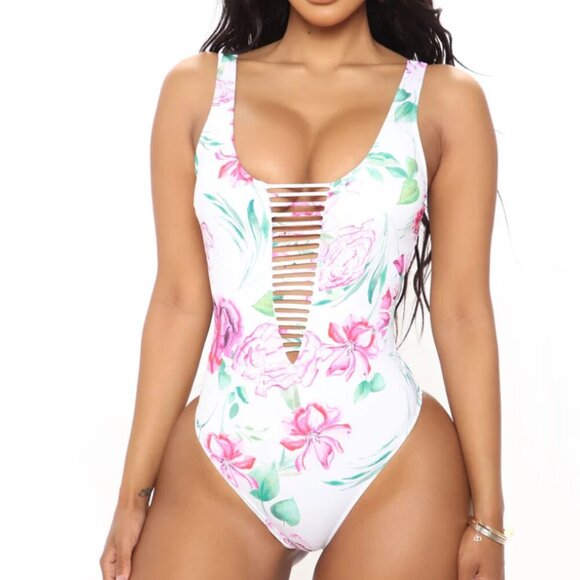 Other - One Piece Floral Swimsuit